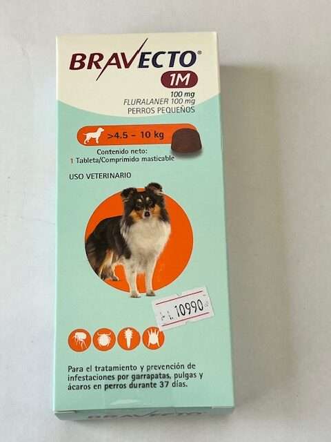 Bravecto 200 mg de 10 a 20 KG